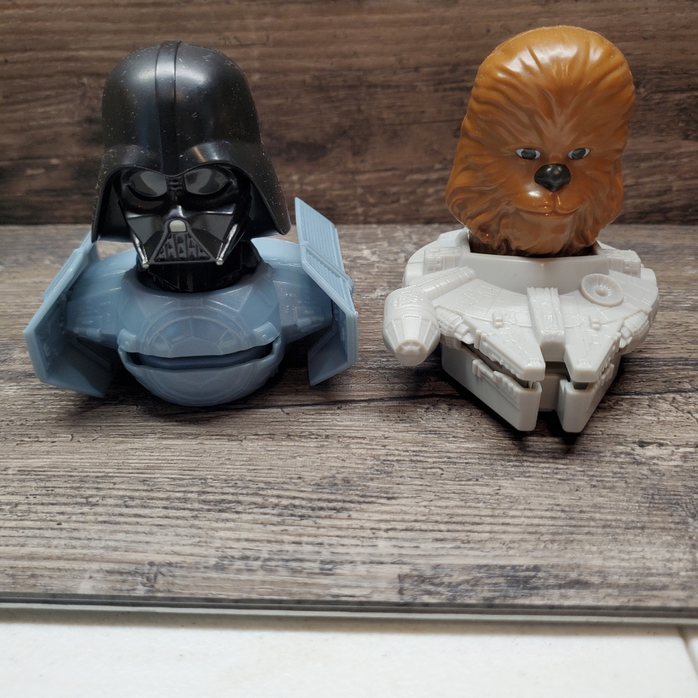 Star Wars Mcdonalds 2020 Melenium Falcon Chewbacca Darth Vader Lot of 2